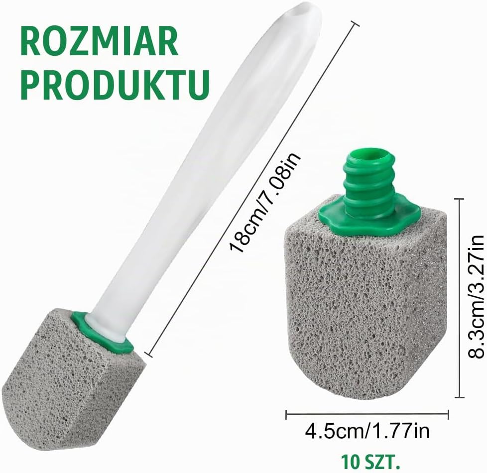 Detalle 2 de ANOMM zestaw pumeksowy do toalety, 10 wymiennych kamieni i 2 uchwyty
