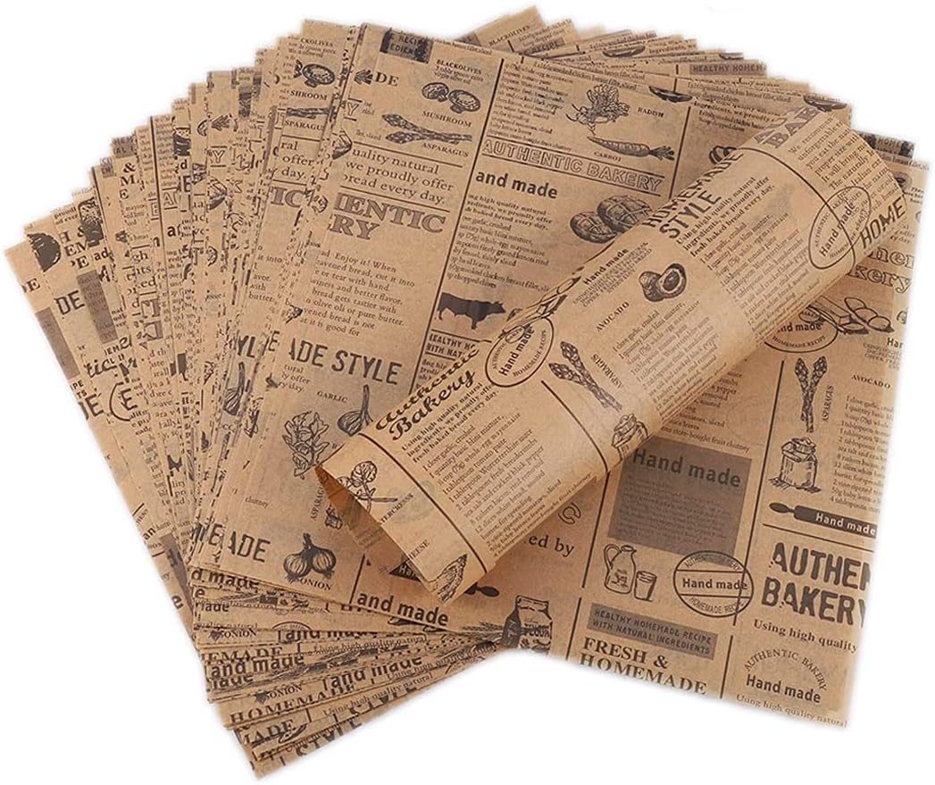 Detalle de Hejo JY-HK006-100-EU fettsäkert papper, 100 ark, 25 × 25 cm