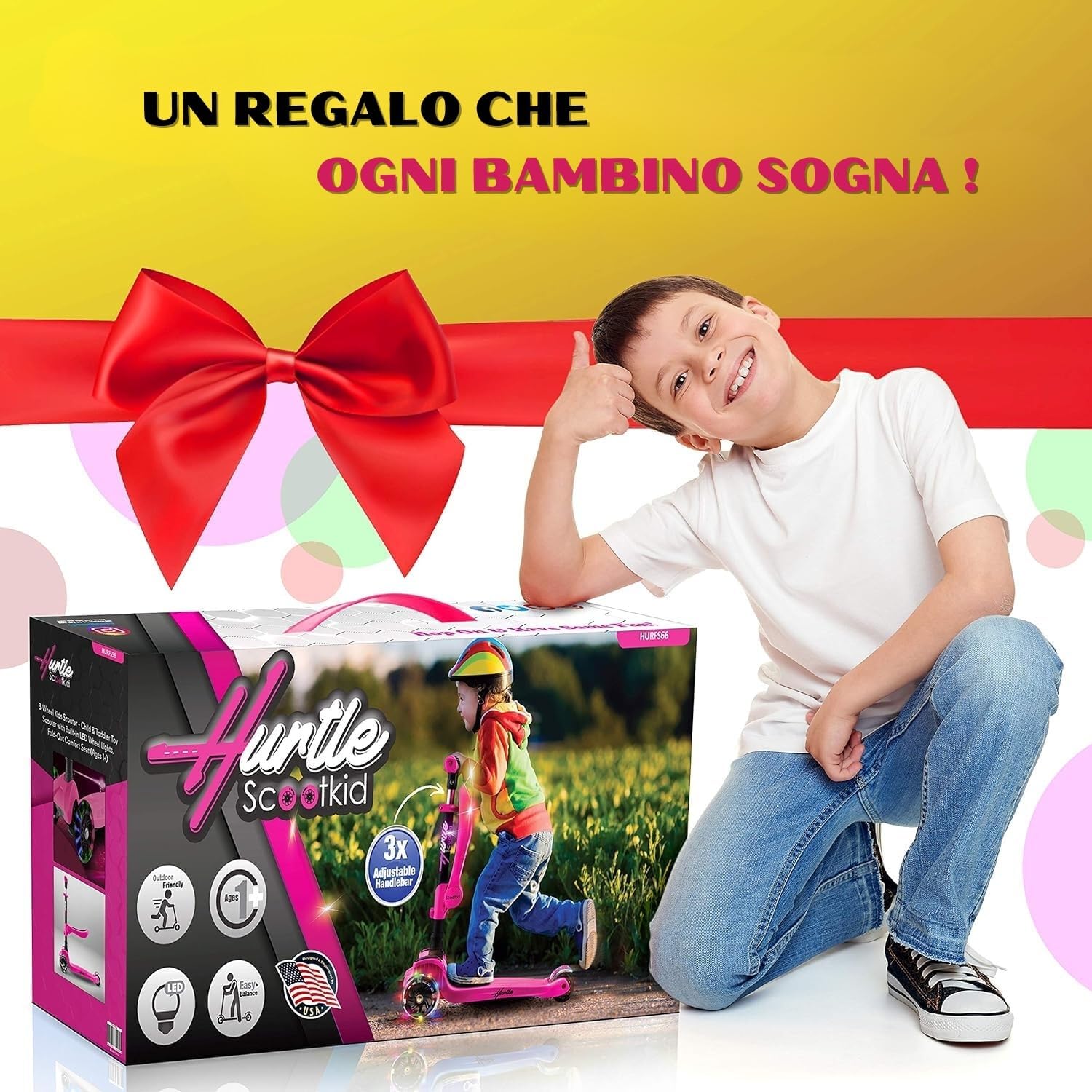 Thumbnail 6 de Hurtle Monopattino 1-14 anni 🛴