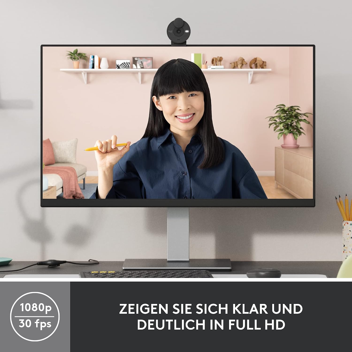 Detalle 2 de Logitech Brio 300 Full HD Webcam