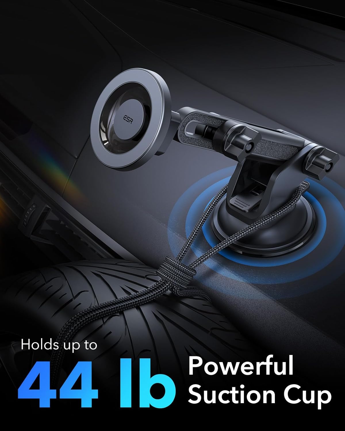 Thumbnail 5 de ESR Dashboard Magnetic Phone Holder HaloLock for iPhone 15