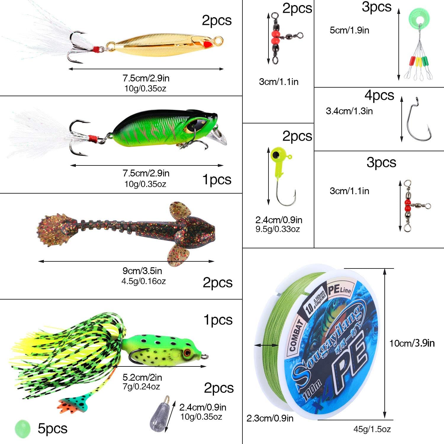 Thumbnail 6 de Sougayilang Fishing Rod and Reel Combo with Telescopic Pole ⚓