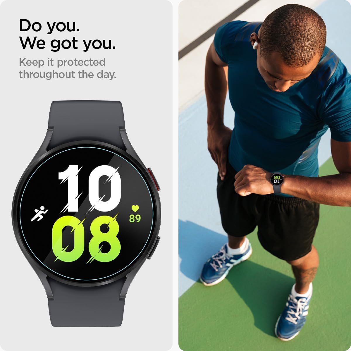 Thumbnail 3 de Spigen Glas.tR EZ Fit Protector Pantalla Samsung Galaxy Watch