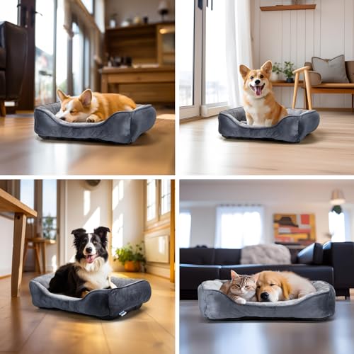 Thumbnail 6 de Nobleza cama para perro lavable mediano 67x57 cm antideslizante con relleno de fibras suaves