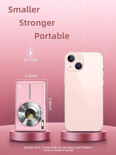 Thumbnail 2 de CAMKORY Digital Camera – FHD 1080p Point & Shoot with 16x Zoom, Anti-Shake, 32GB Bundle for Kids