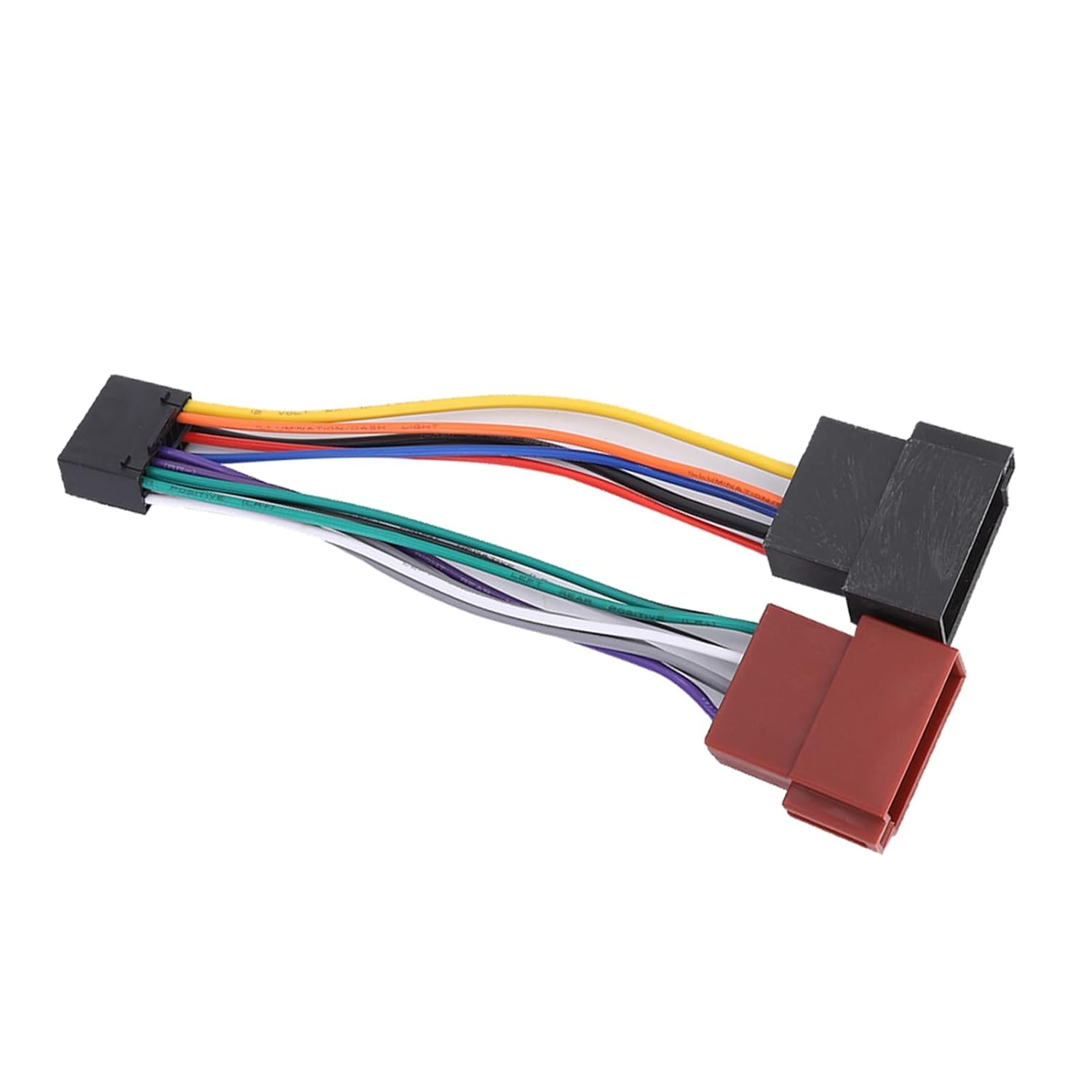Detalle de SolUptanisu 16 Pin Car Radio Wiring Harness: 16 Pin ISO Plug to Kenwood 16Pin Adapter