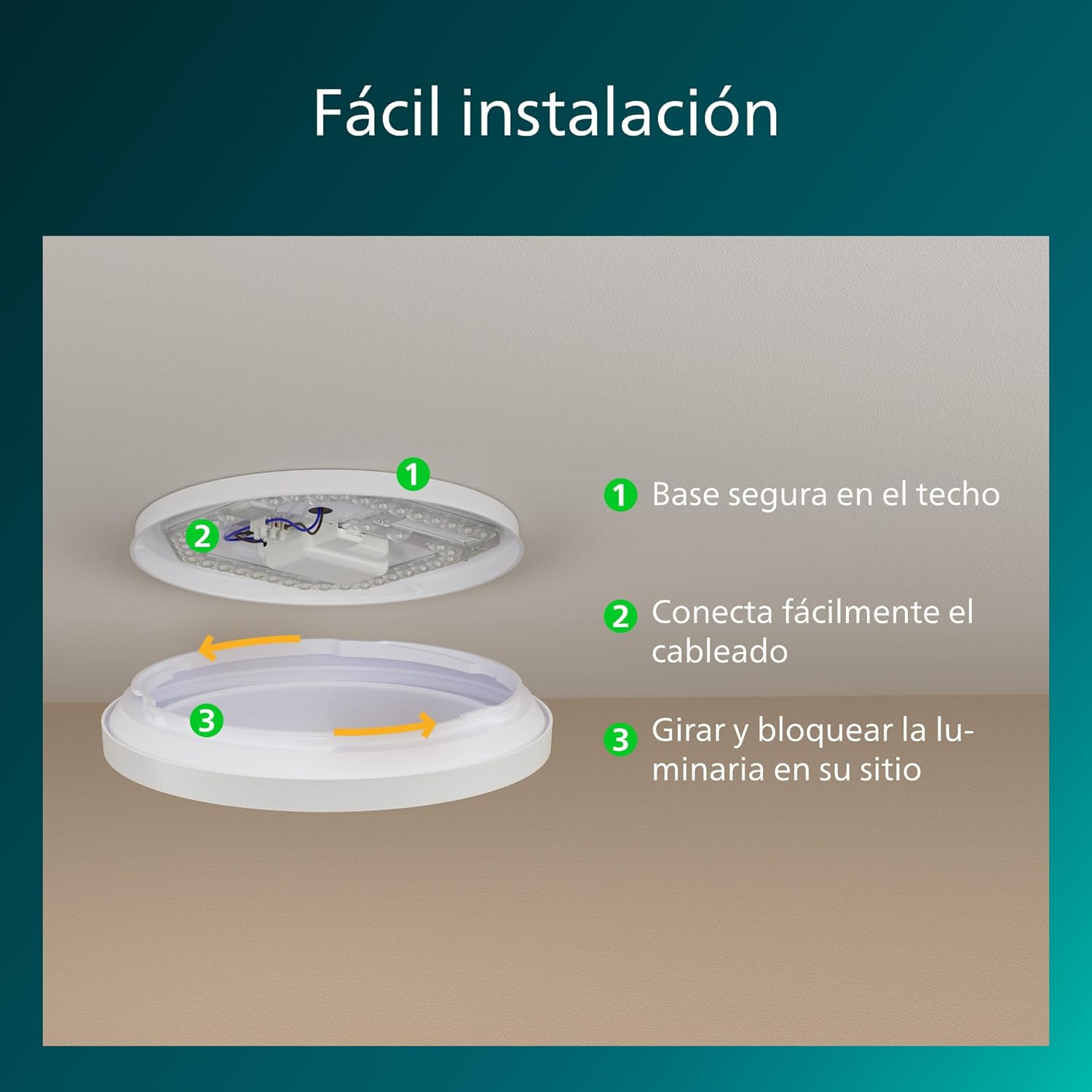 Thumbnail 6 de Philips LED Plafonnier 30 cm, Télécommandé, Design Moderne