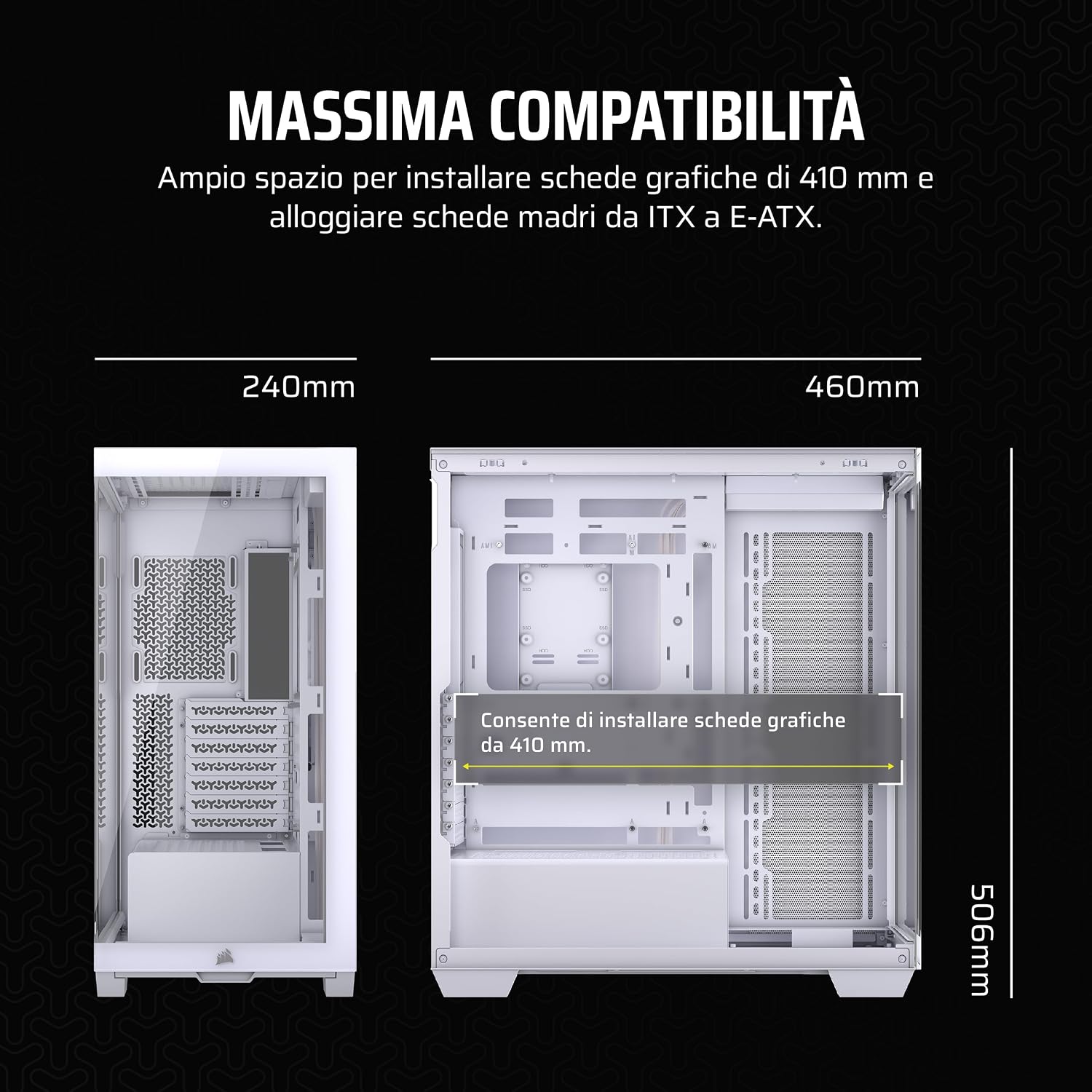 Thumbnail 6 de Corsair 3500X Mid‑Tower ATX con vetro panoramico