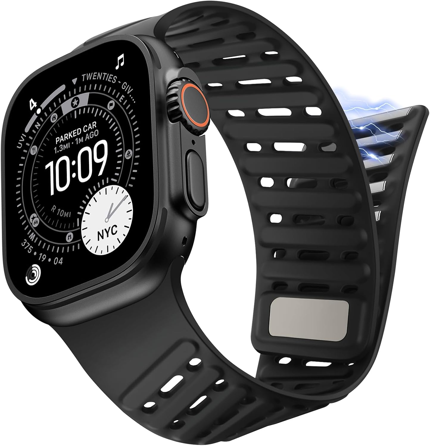 Thumbnail 1 de Tasikar Clip Magnetic Straps for Apple Watch: Silicone, Waterproof & Breathable Bands (42–49mm)