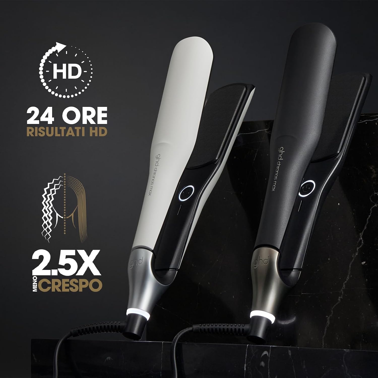 Thumbnail 3 de ghd Chronos Max: Piastra capelli professionale a lamelle larghe per styling rapido e protezione dal calore