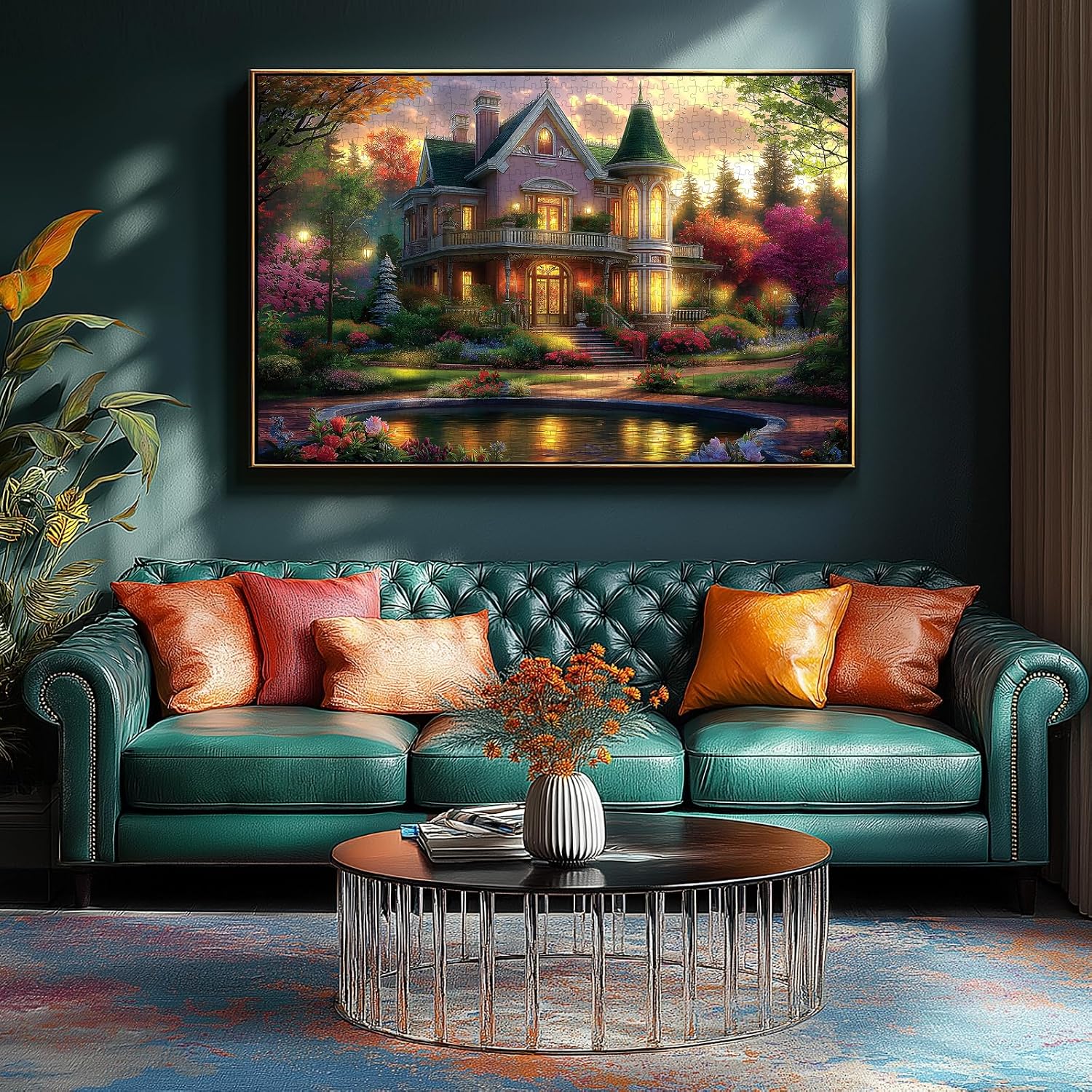 Thumbnail 4 de Victorian House Sunset 500-piece Puzzle 🧩