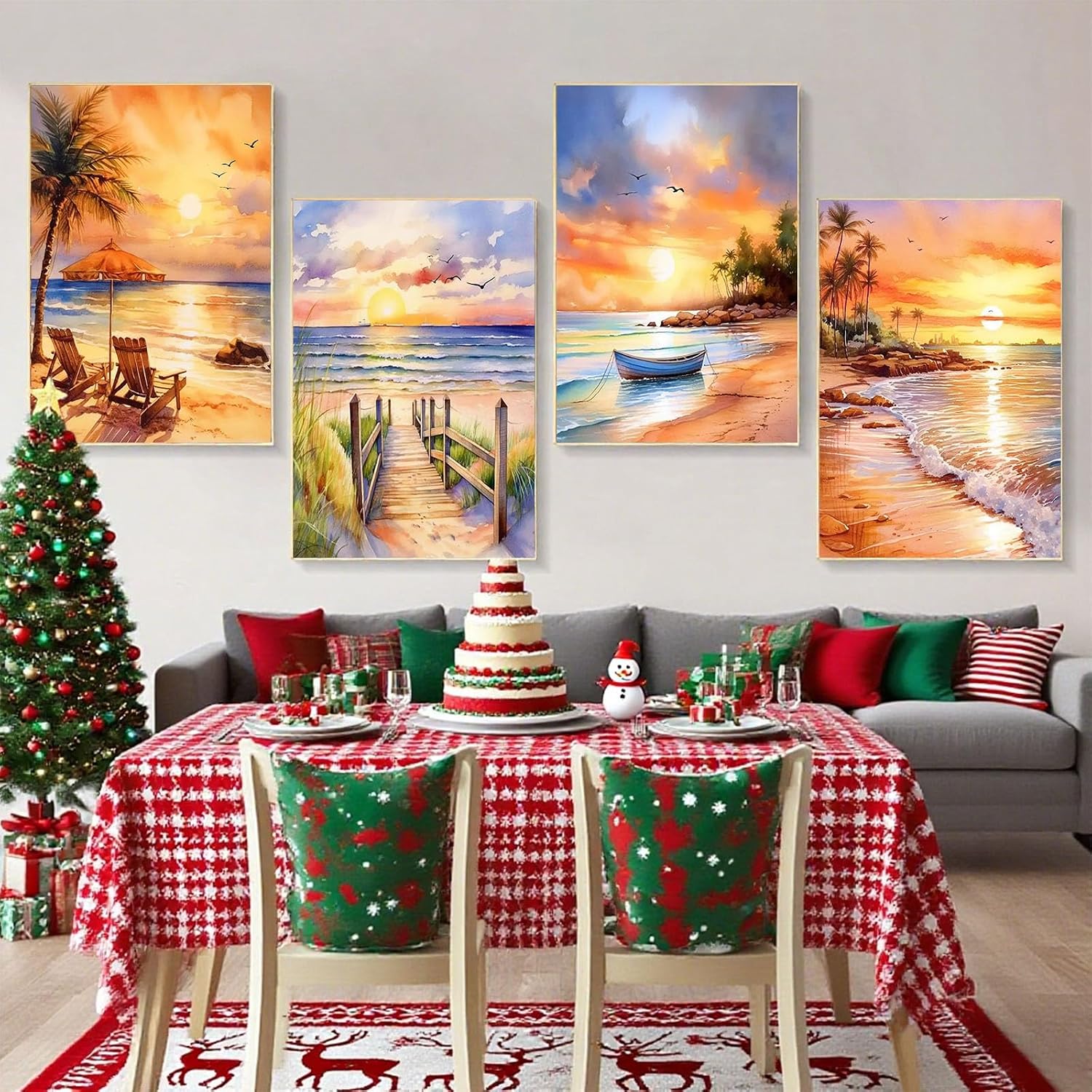 Thumbnail 3 de Viart 4 Pack Paint by Numbers 8x12 inch