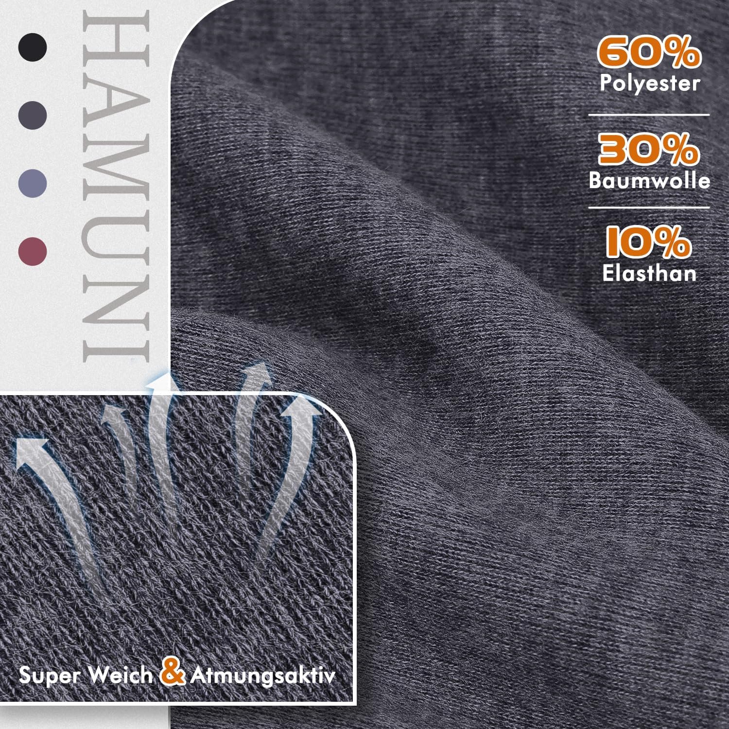 Detalle 2 de Leichte Slouch Beanie Mütze Damen Herren