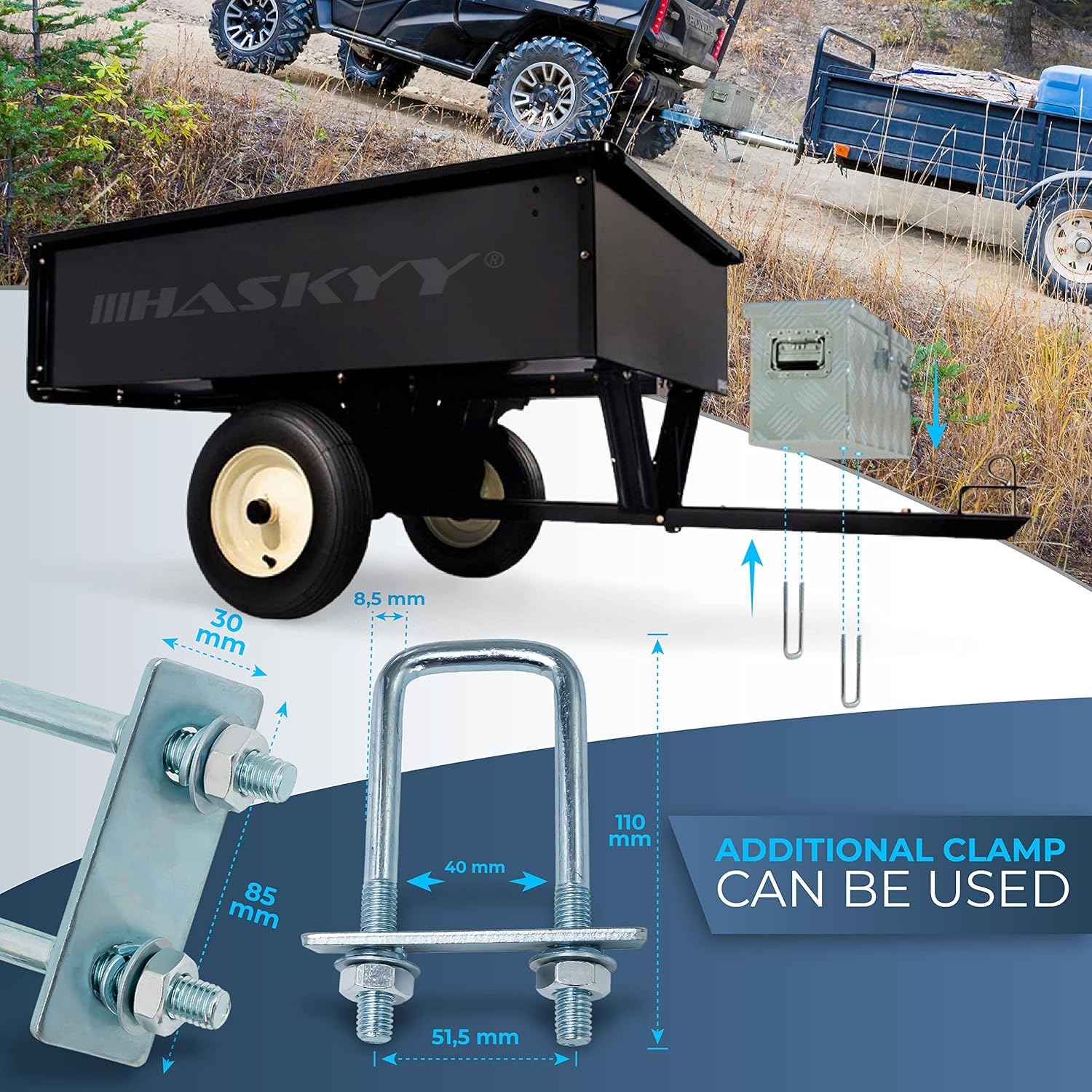 Thumbnail 4 de HASKYY Aluminium Transportbox 615x265x300 mm