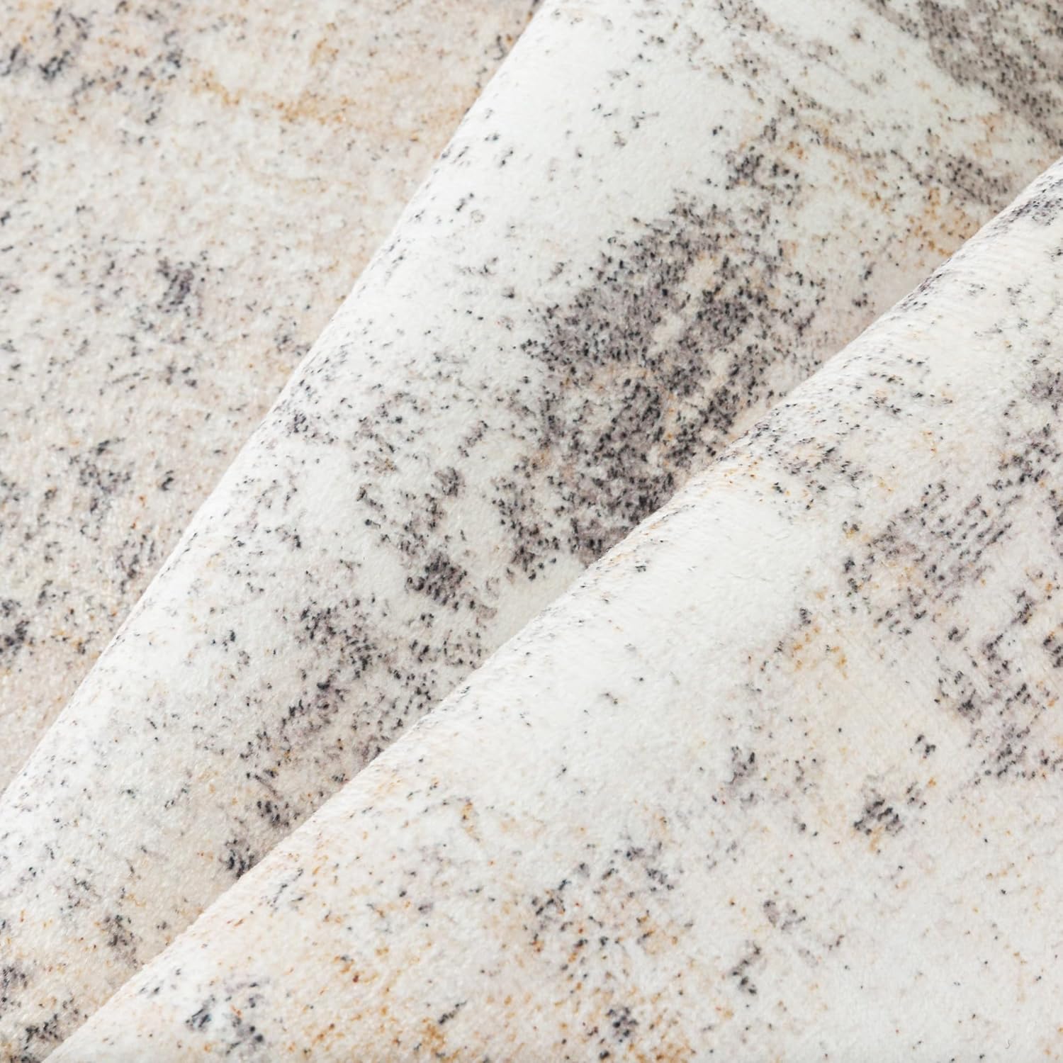 Thumbnail 6 de HUGEAR waschbarer Läuferteppich für den Flur 80x400 cm in Beige-Grau – modern abstrakt, rutschfest