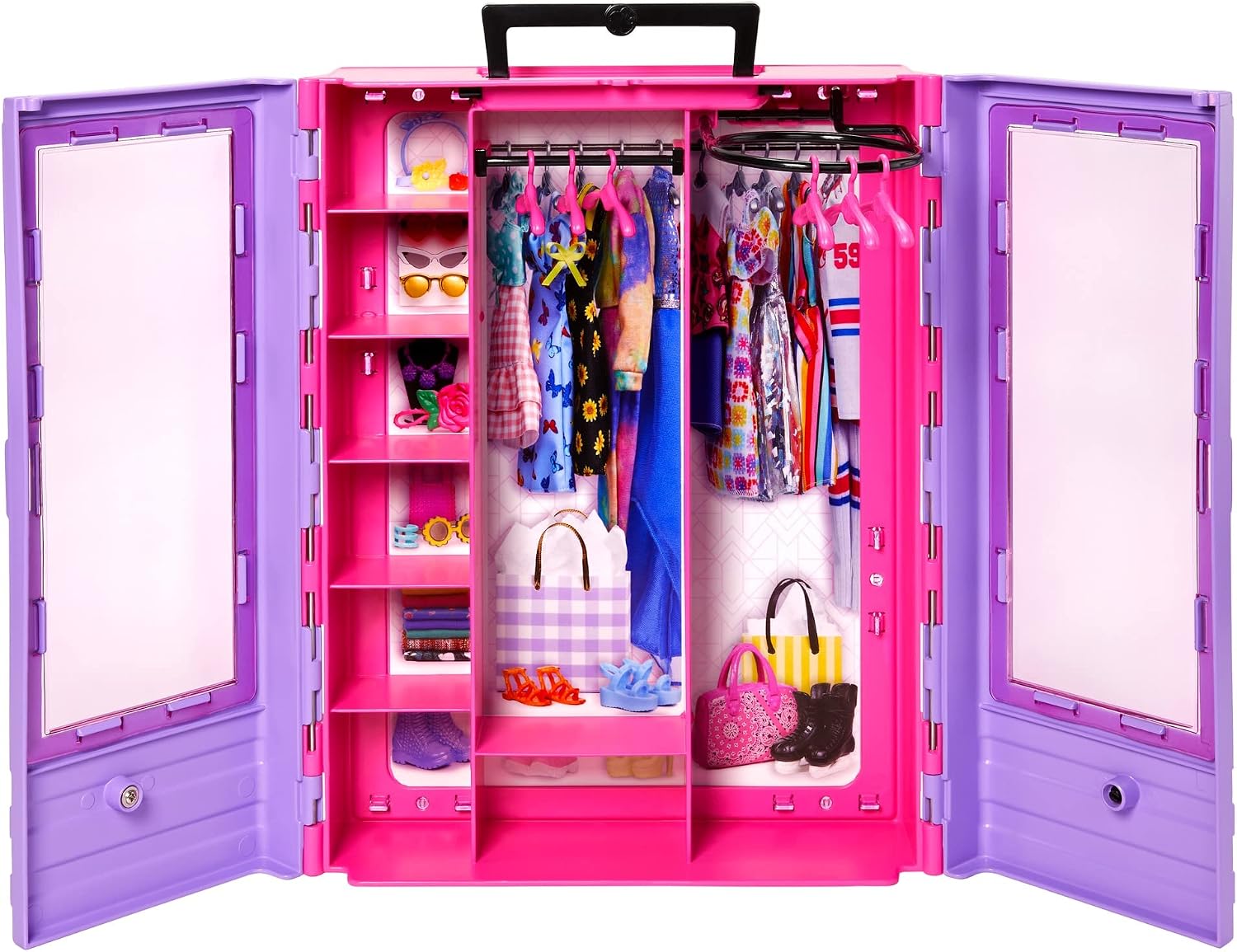 Detalle de Barbie HJL66_J バービーとパープルのクローゼット ドール&ファッションセット