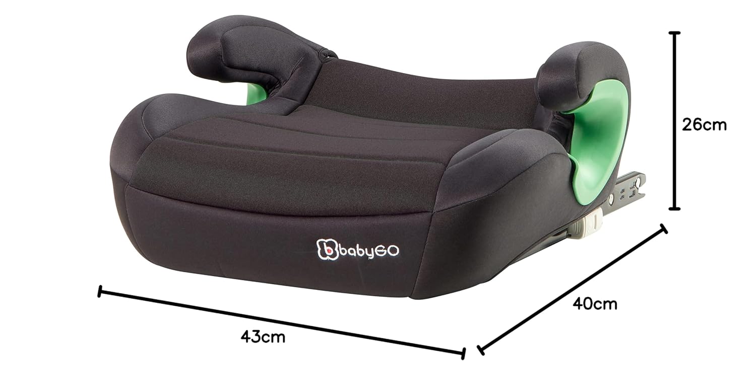 Detalle de BABYGO Bursa III Sitzerhöhung nach I-Size, 135–150 cm, Schwarz
