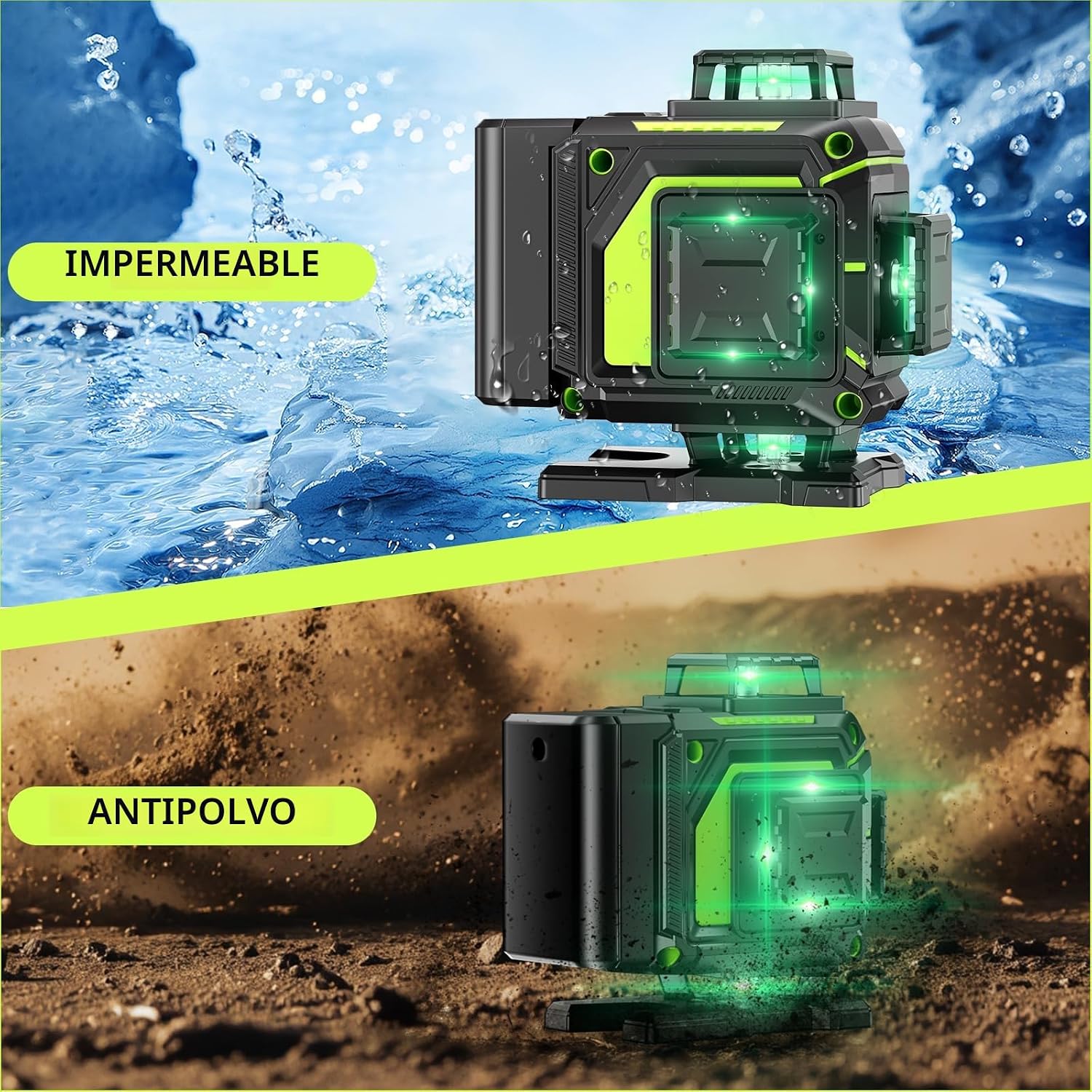 Detalle 1 de Nivel láser 4D 360° 16 líneas con trípode