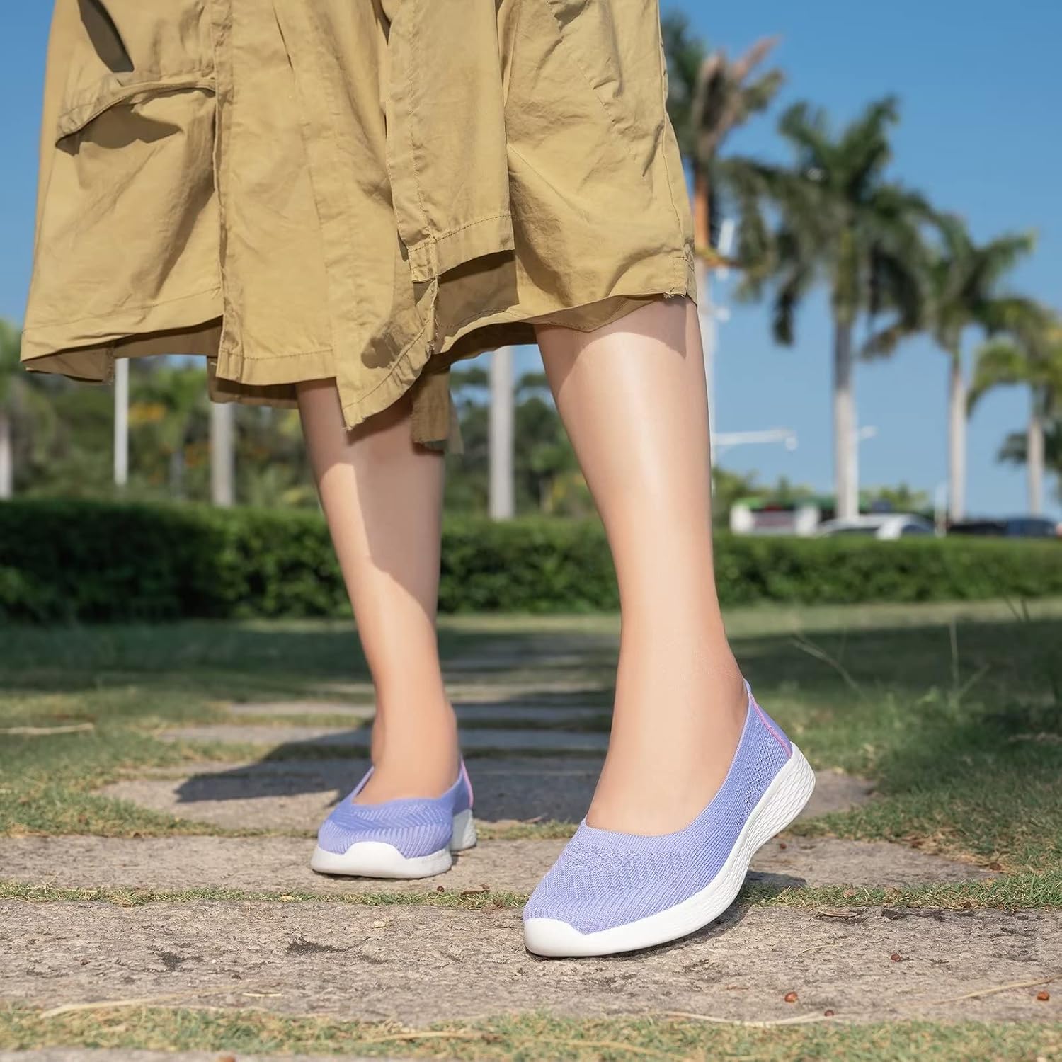 Thumbnail 3 de TIOSEBON Women's Slip-On Loafers: Breathable Low-Top Flat Shoes