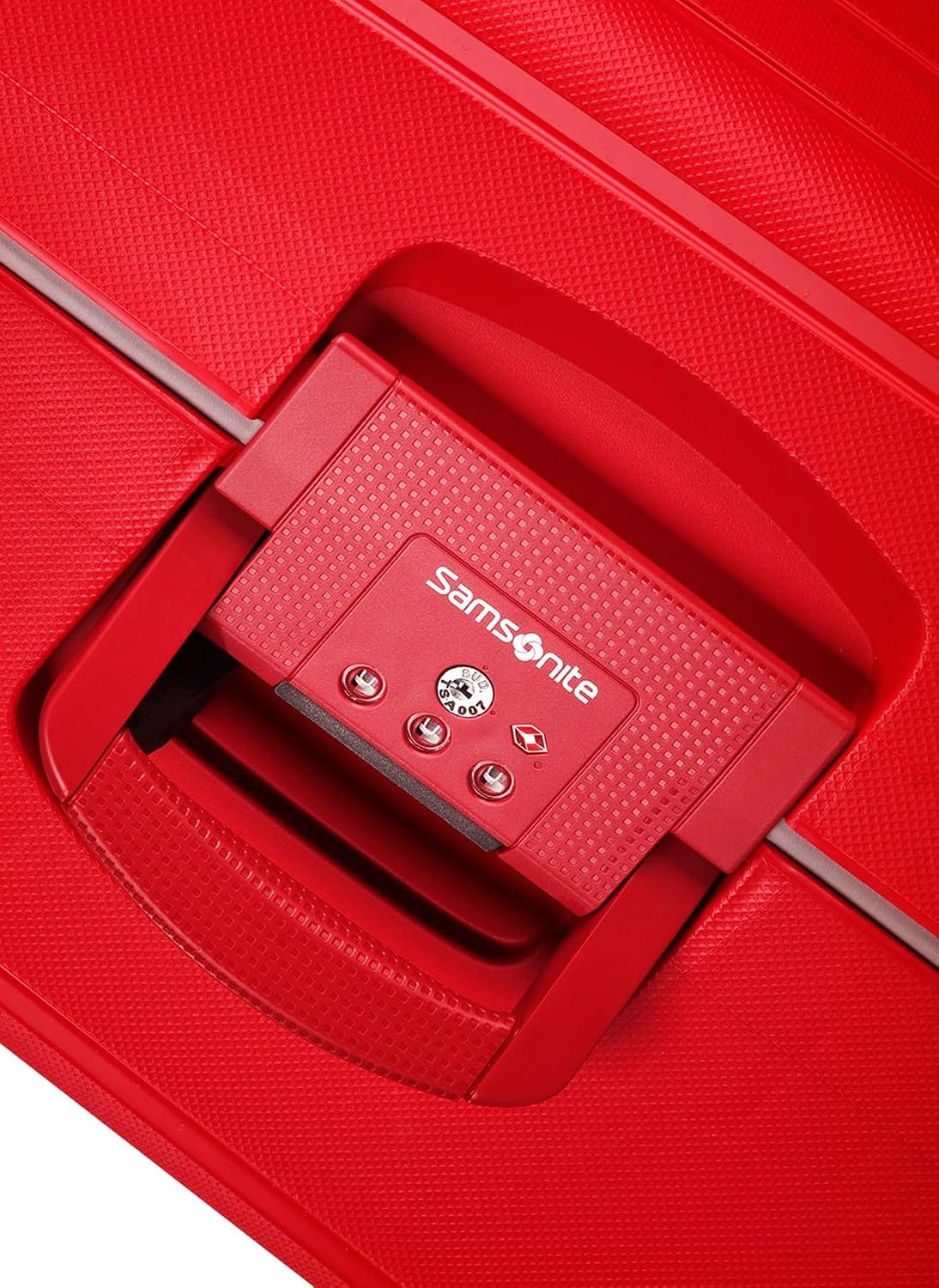 Detalle de Samsonite S'Cure Spinner L – Valise cabine 75 cm, Rouge, 102 L