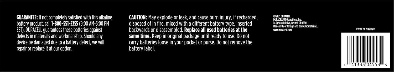 Detalle de Duracell D Batteries, 10 Count