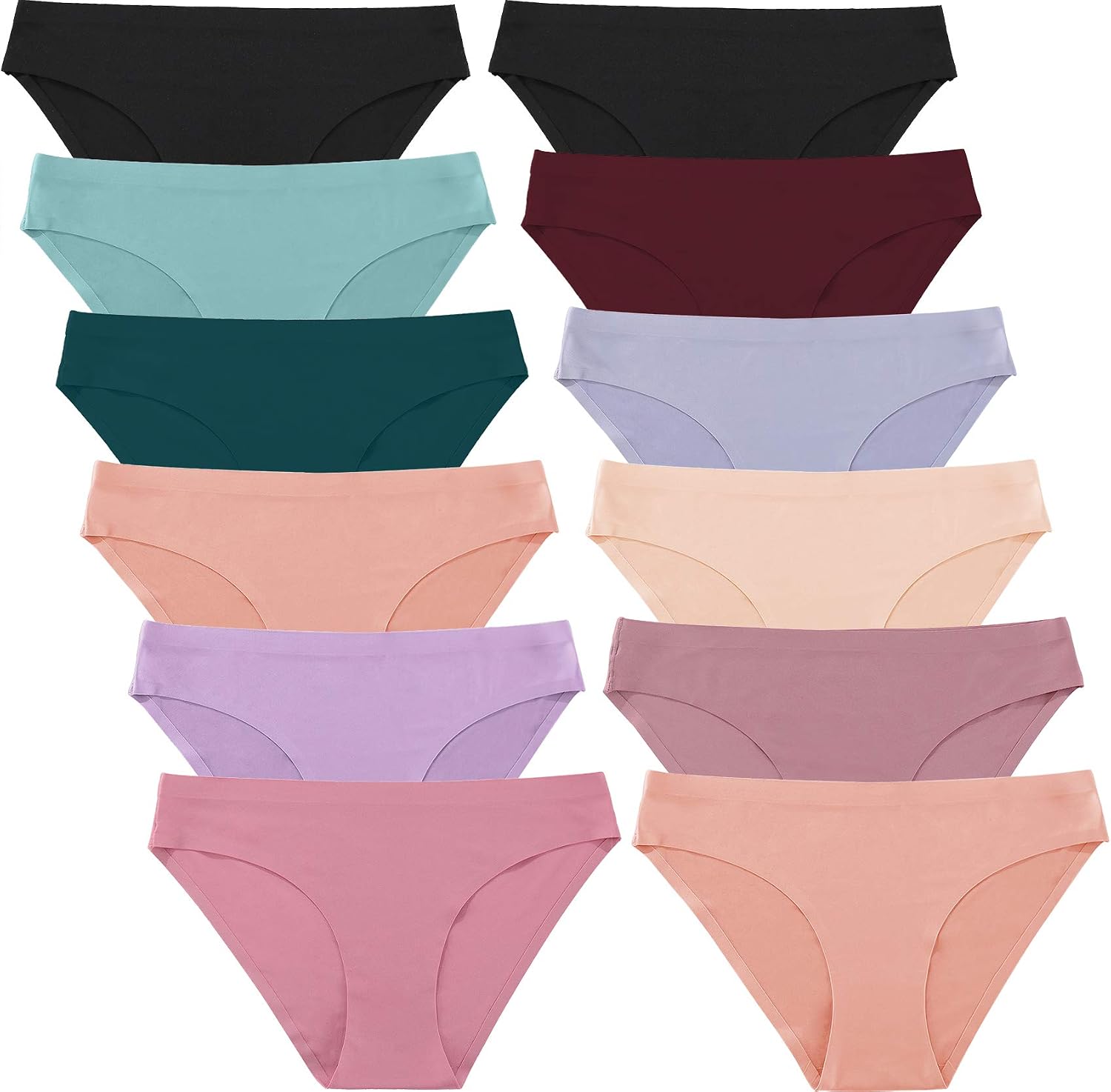 Detalle de FINETOO Seamless Underwear, 12-Pack