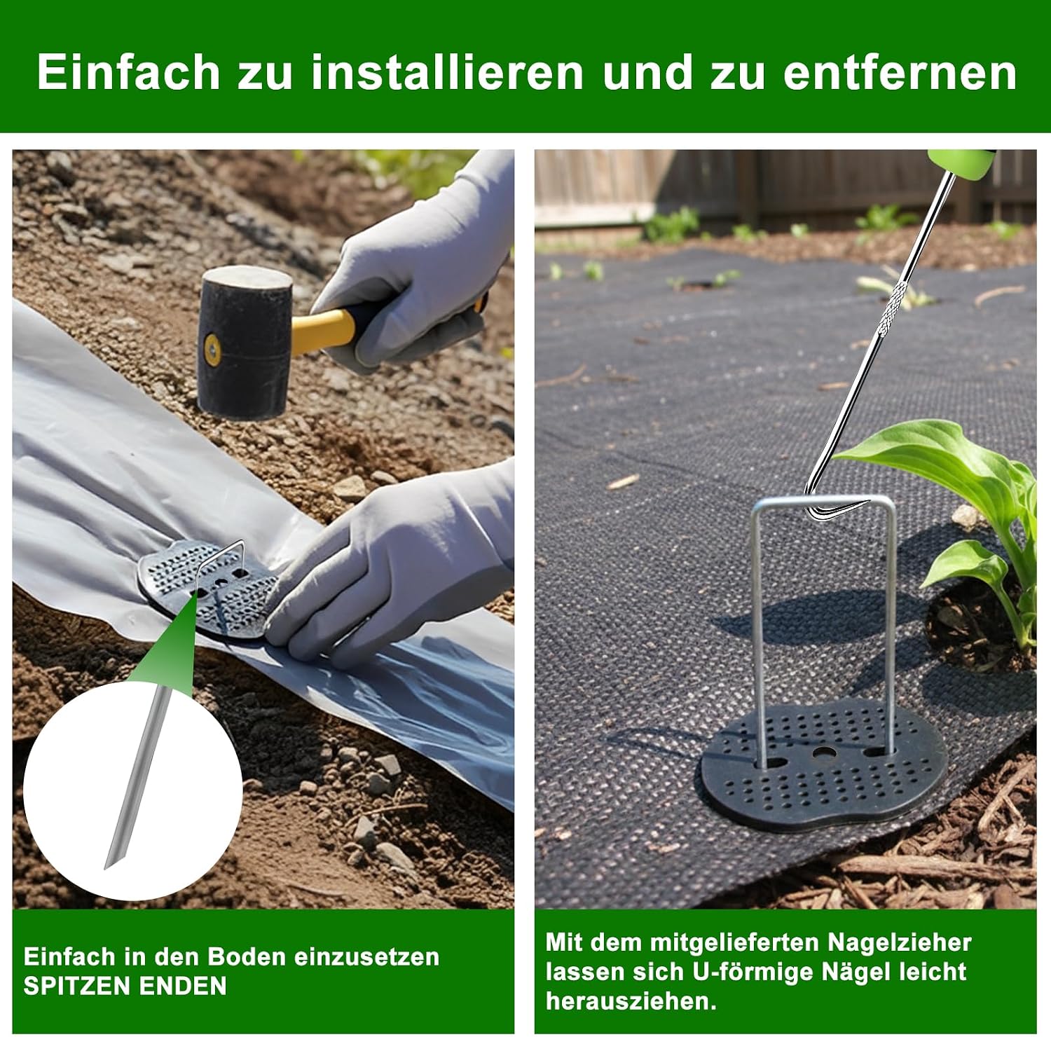 Thumbnail 4 de HOEXSPRAY BDS-03 U-vormige grondpennen met sluitringen van verzinkt staal