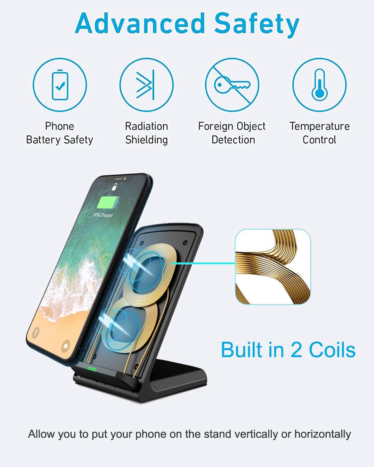 Detalle de Pixel Charger Stand 10W Qi wireless charger