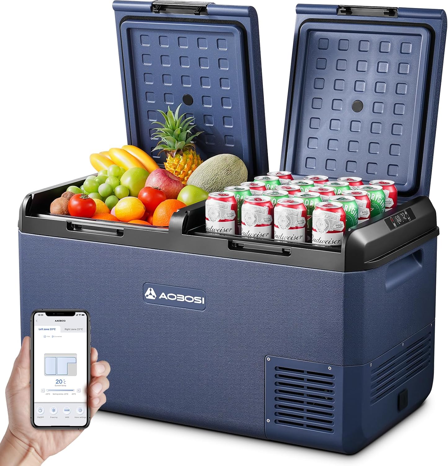 Detalle de AAOBOSI Kompressor-Kühlbox 75 l Dual Zone