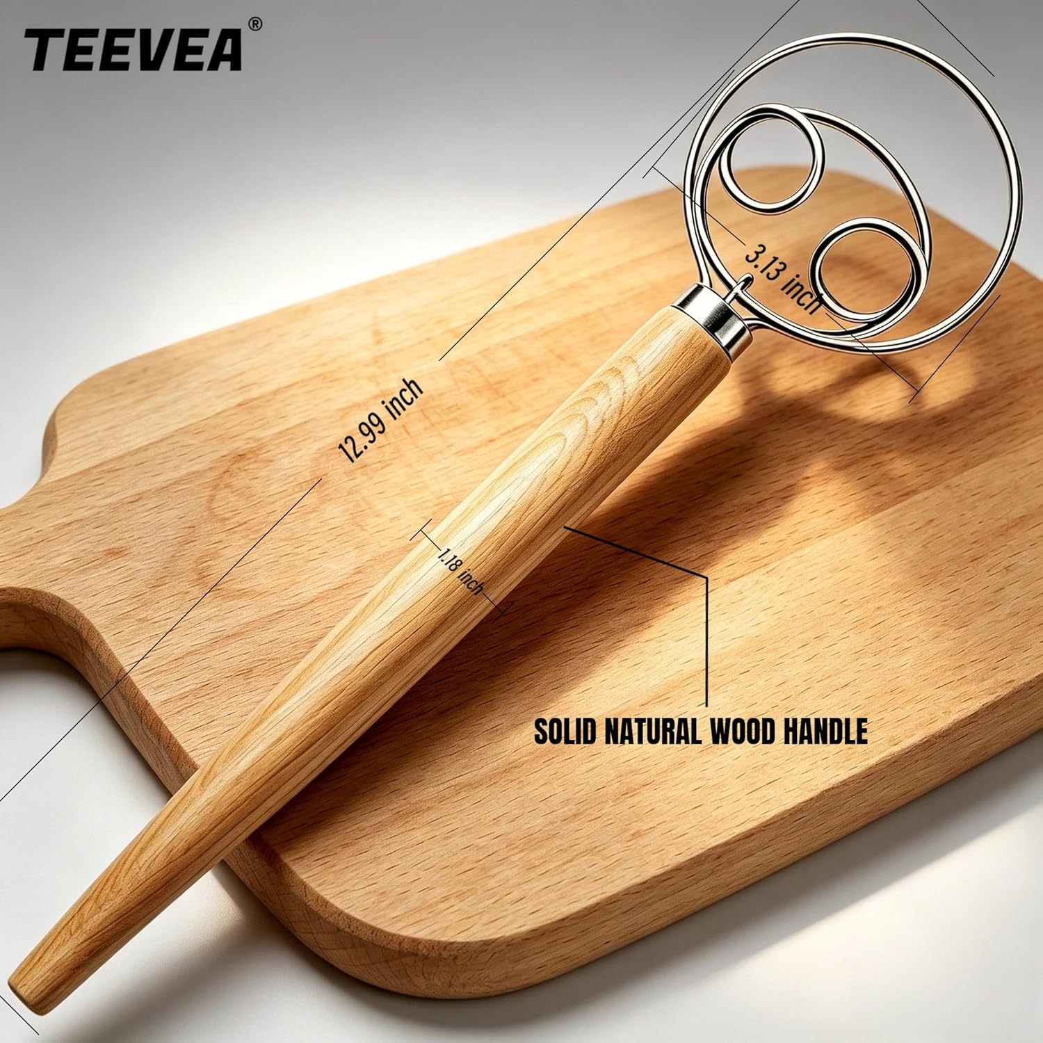 Thumbnail 5 de TEEVEA Danish Dough Whisk 12.99 in