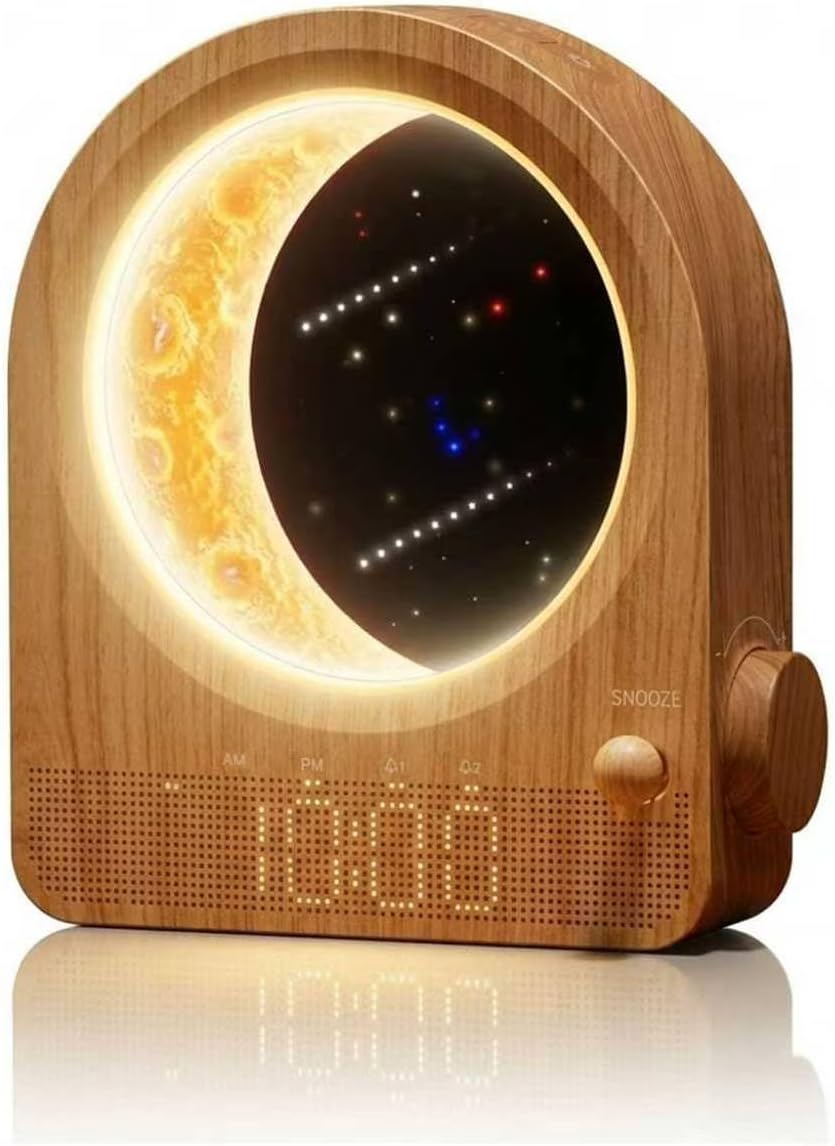 Detalle de blonbar Sunrise Alarm Clock Wake-up Light with Meteor Night Light and 10 Natural Sounds