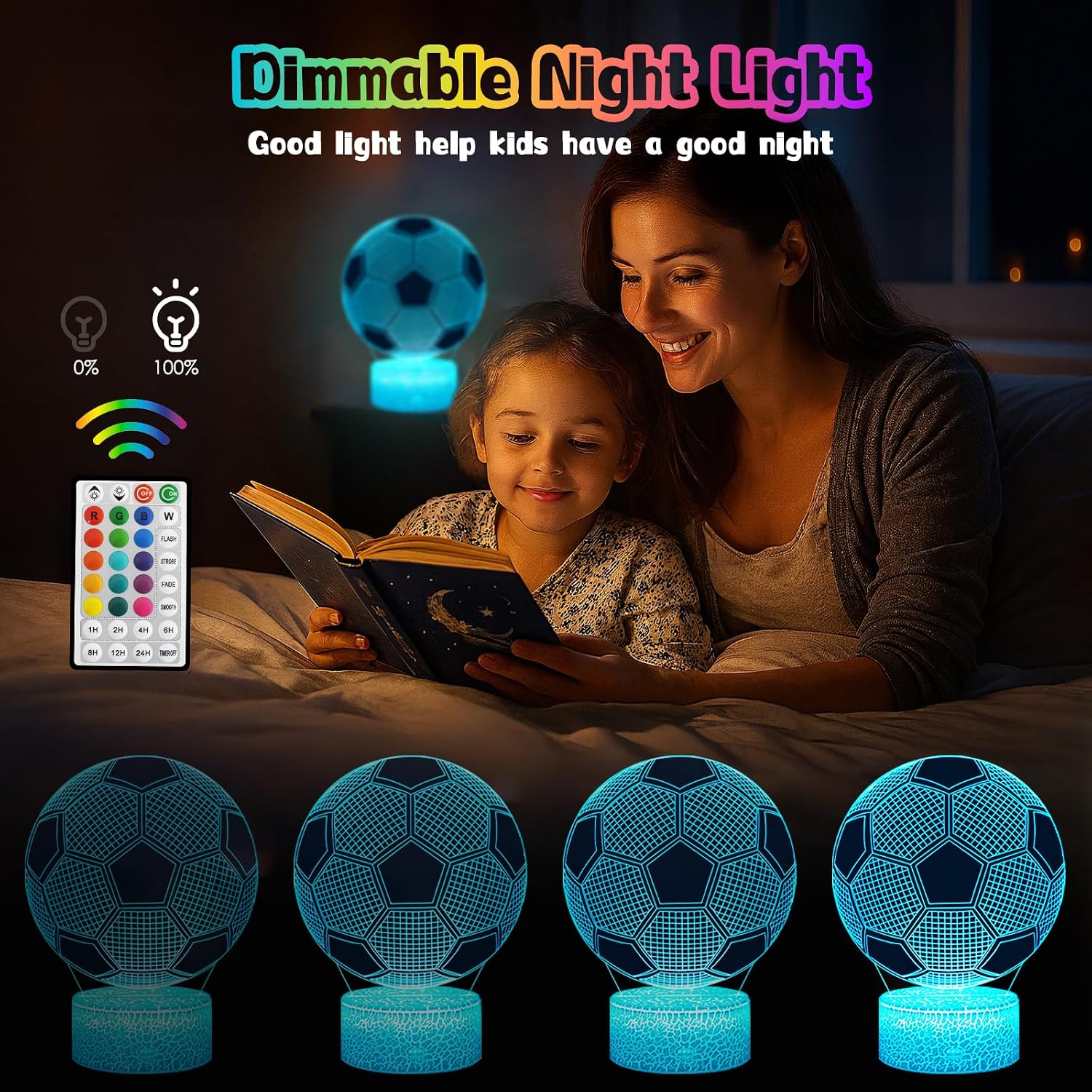 Thumbnail 3 de Football Gifts for Boys – Ronaldo Lamp (2 Patterns) 3D LED Night Light