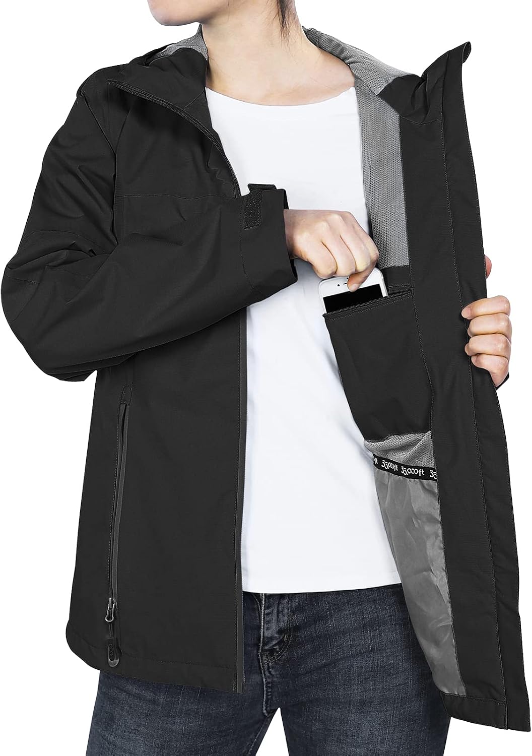 Detalle 2 de Regenjacke Damen 8000mm, 33,000ft Outdoorjacke