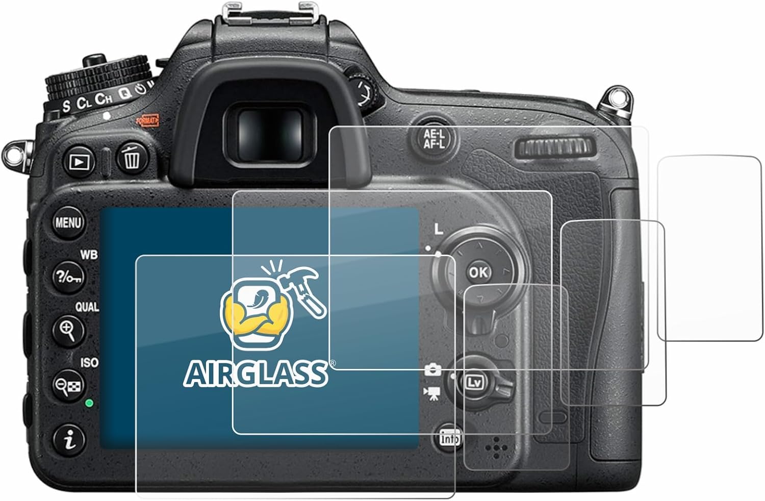 Detalle 2 de brotect Nikon D7200 Protection écran 3 pièces