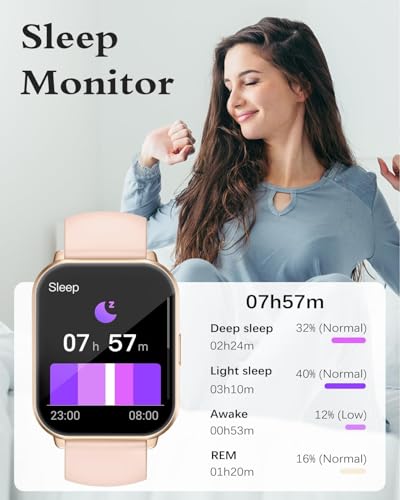 Detalle 2 de RUIMEN Montre Connectée Femme – Écran AMOLED 1.83'', musique intégrée, IP68 et 113 modes sportifs