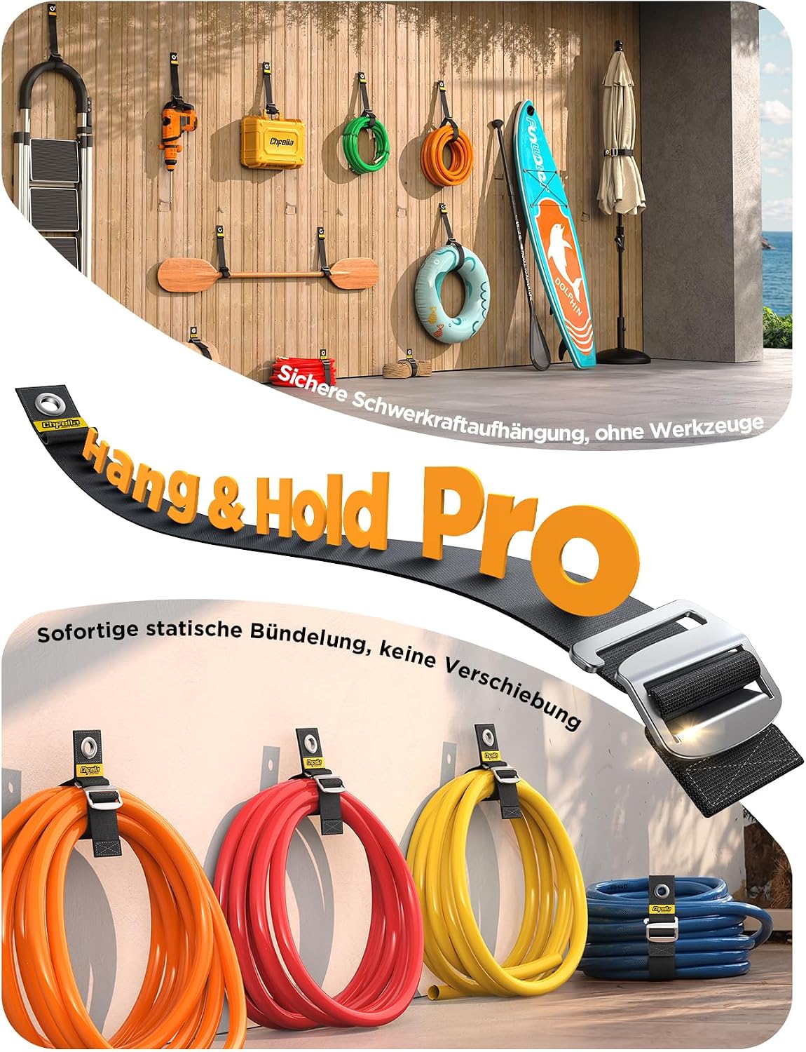 Detalle 2 de Verlängerungskabel-Organizer 6er-Pack