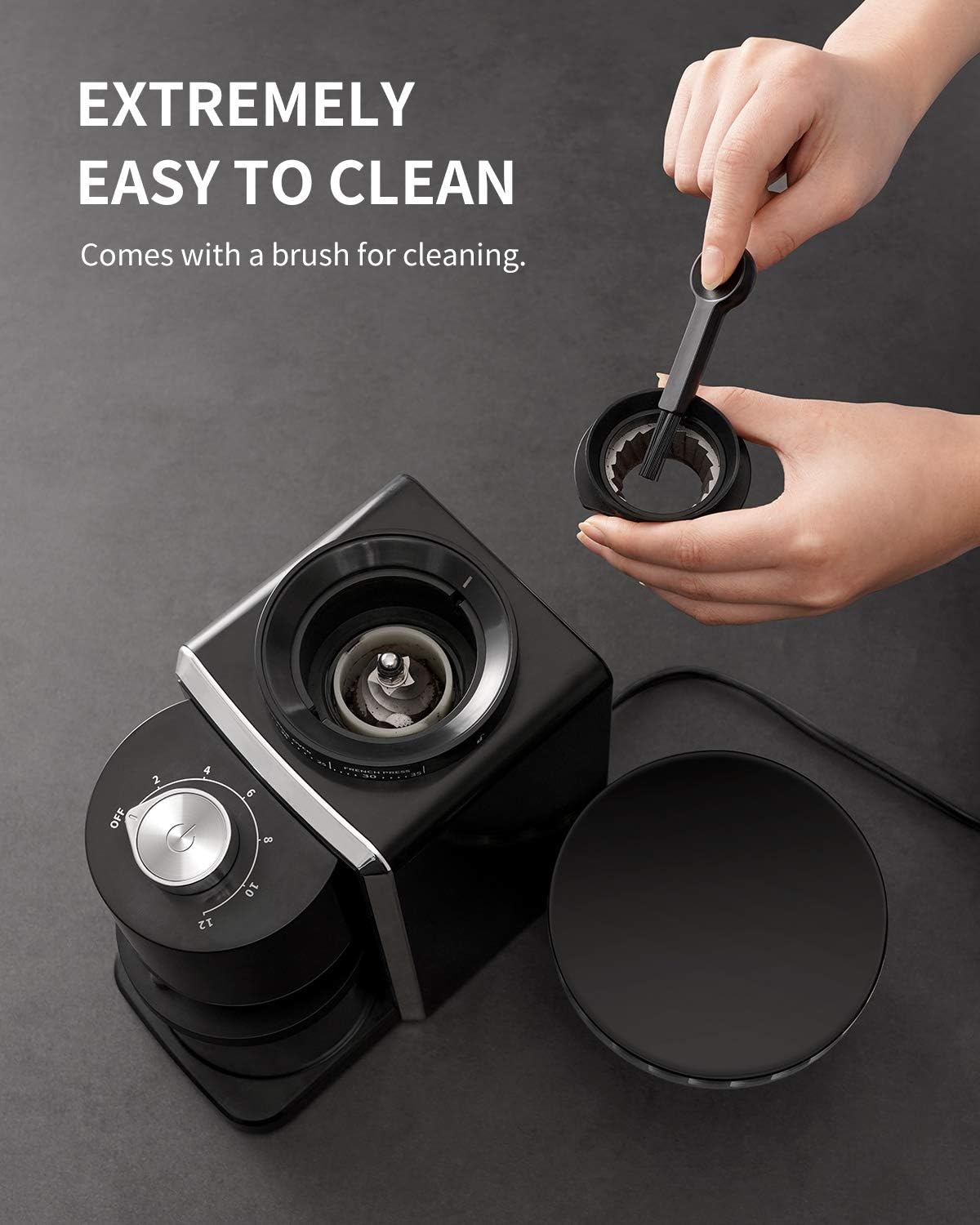 Thumbnail 5 de KIDISLE Coffee Grinder 35 Settings, 2–12 Cups