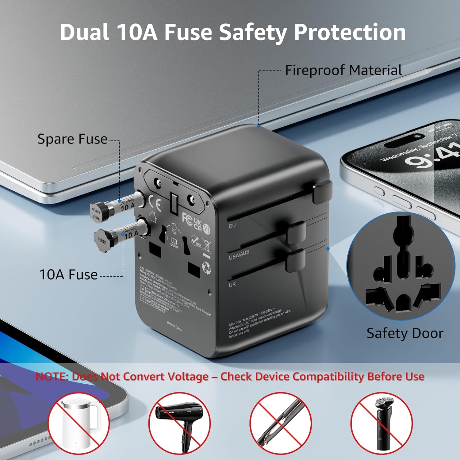 Thumbnail 5 de Universal Travel Adapter 70W Fast Charge
