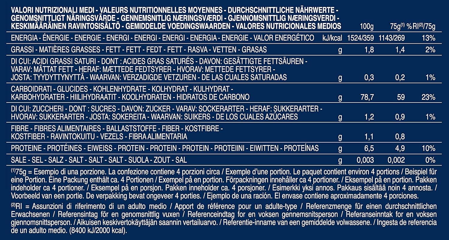 Detalle de Barilla glutenfreie Tagliatelle aus Mais und Reis – 300 g (4er Pack)
