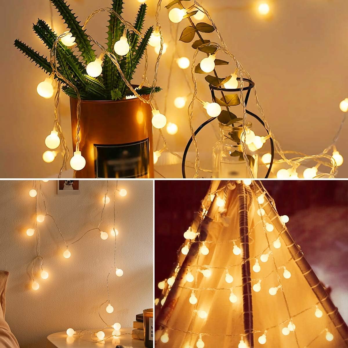 Thumbnail 3 de Fulighture Fairy Lights Battery Operated (5m, 40LED) – Waterproof Globe String Lights for Indoor Use