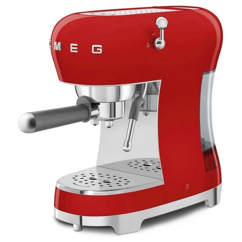 Thumbnail 2 de Cafetera espresso manual Smeg ECF02RDEU 1,1 L, 15 bares con vaporizador y Thermoblock