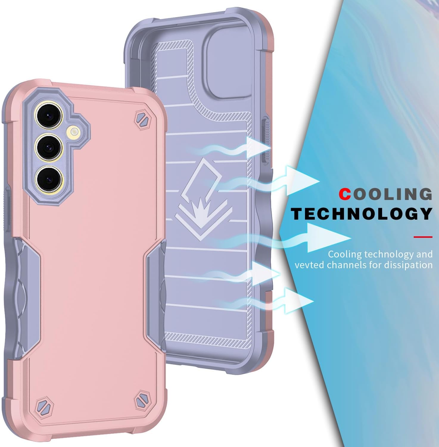 Thumbnail 1 de Asuwish Hybrid Rugged Case with Tempered Glass Screen Protector for Samsung Galaxy S24 FE 5G