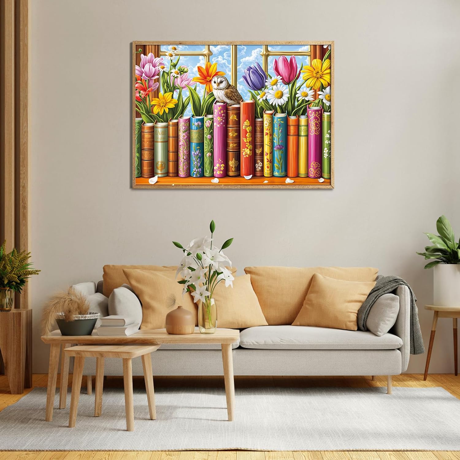 Thumbnail 4 de Puzzles 1000 Pieces for Adults: Whimsical Floral Books 1000 Piece Jigsaw