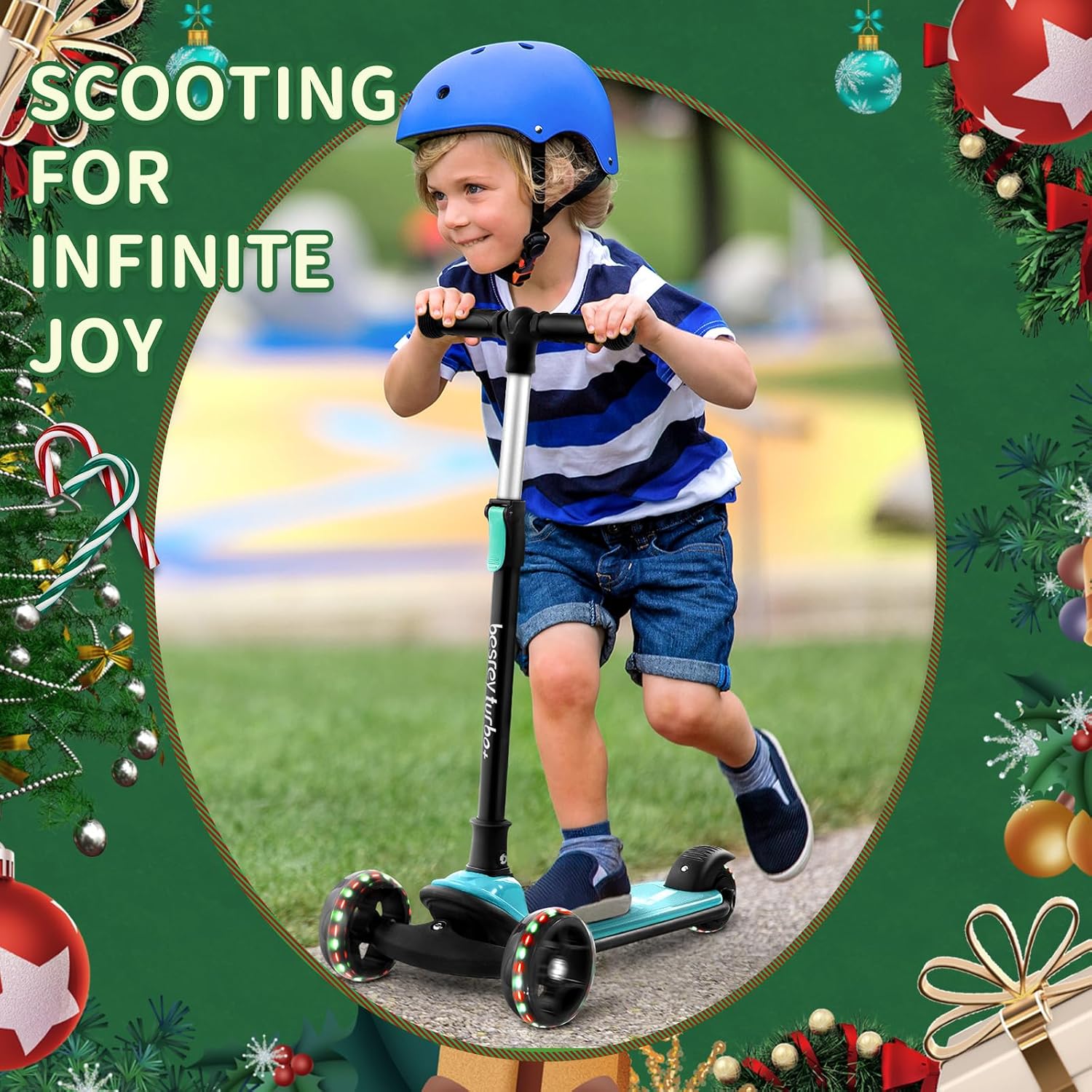 Thumbnail 6 de besrey Kinder-Scooter 4 Stufen 🛴