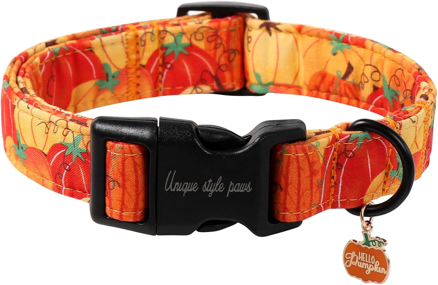 Thumbnail 6 de Unique Style Paws Hundehalsband mit verstellbarem Baumwollband und Metall-D-Ring