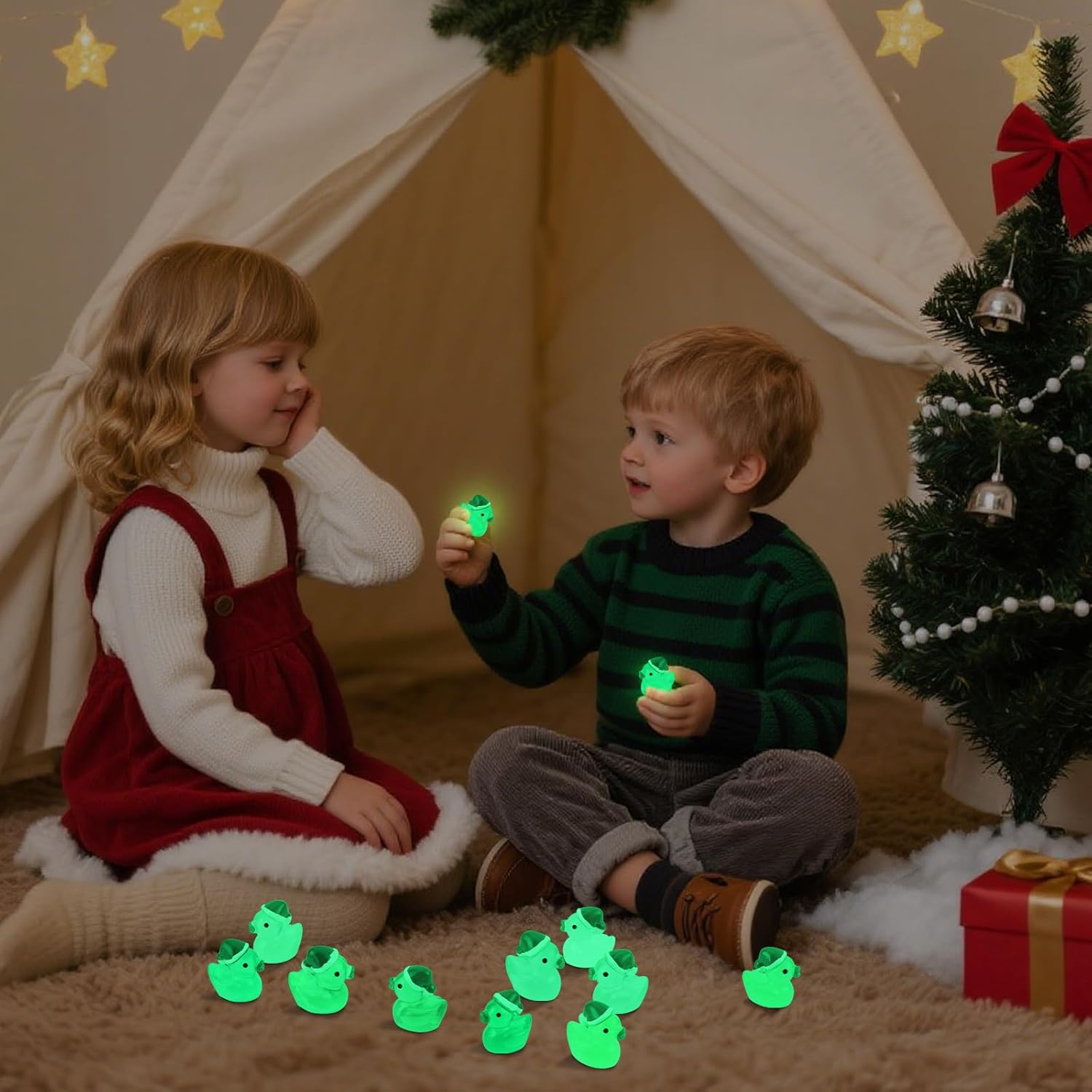 Thumbnail 5 de Luminous Mini Resin Ducks 100 pcs - Glow Party Favors 🐥