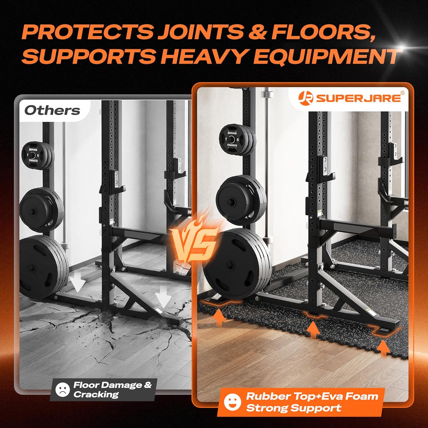 Thumbnail 3 de SUPERJARE Exercise Mat 96 sq ft ⚙
