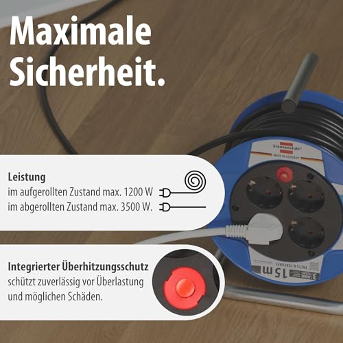 Thumbnail 4 de Brennenstuhl Garant Kompakt Kabeltrommel 15 m – kompakt, sicher und zuverlässig