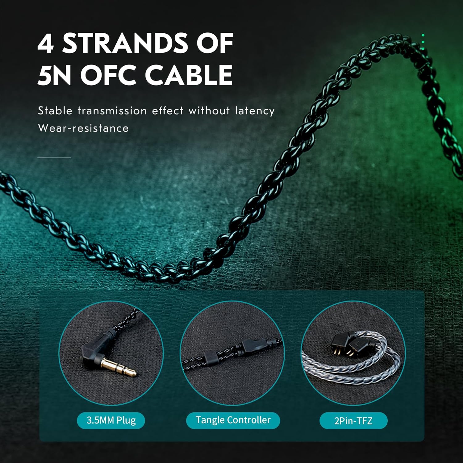 Thumbnail 3 de Yinyoo CCZ Harmony BC01 Pro wired in-ear earphones (hybrid driver IEM) — 3-frequency balanced sound