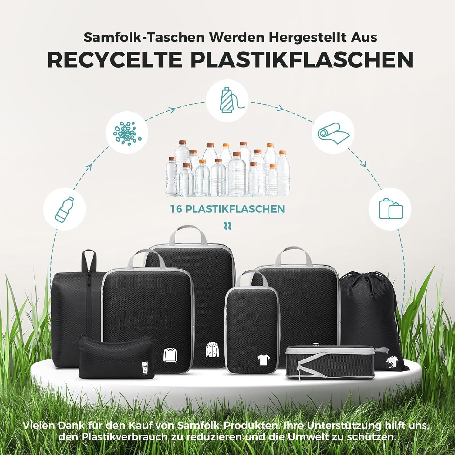 Thumbnail 6 de Koffer Organizer Packing Cubes 8-teilig